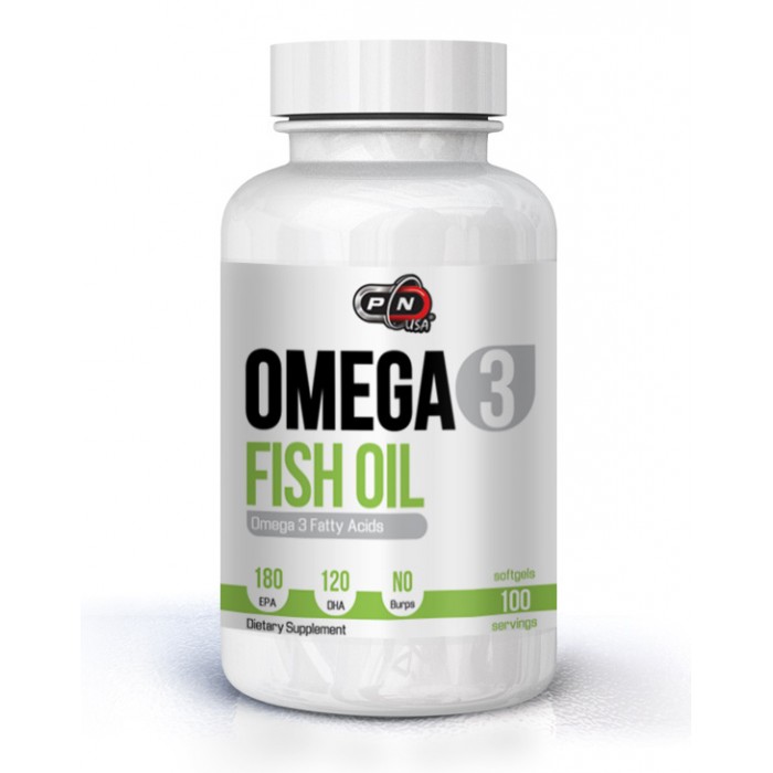 Pure Nutrition - Omega 3 Fish Oil 180 EPA/120 DHA - 100 softgels.​